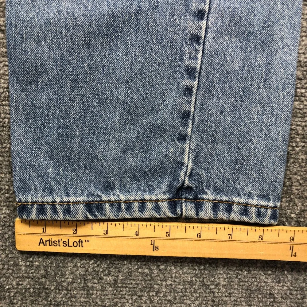 Levis 505 Regular Fit Jeans Mens 34x29 Light Wash Blue Denim Straight Leg